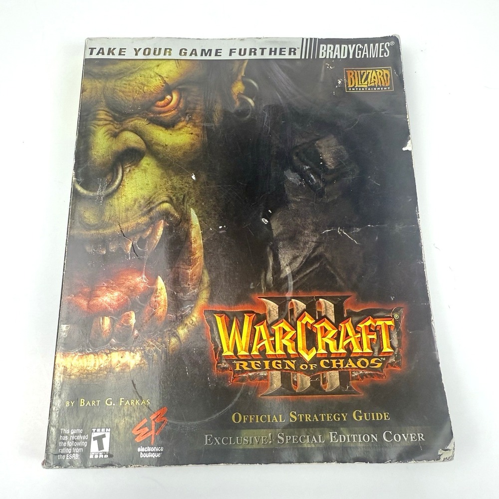 World‎ of Warcraft III Reign of Chaos Brady Games Official Strategy Guide Book